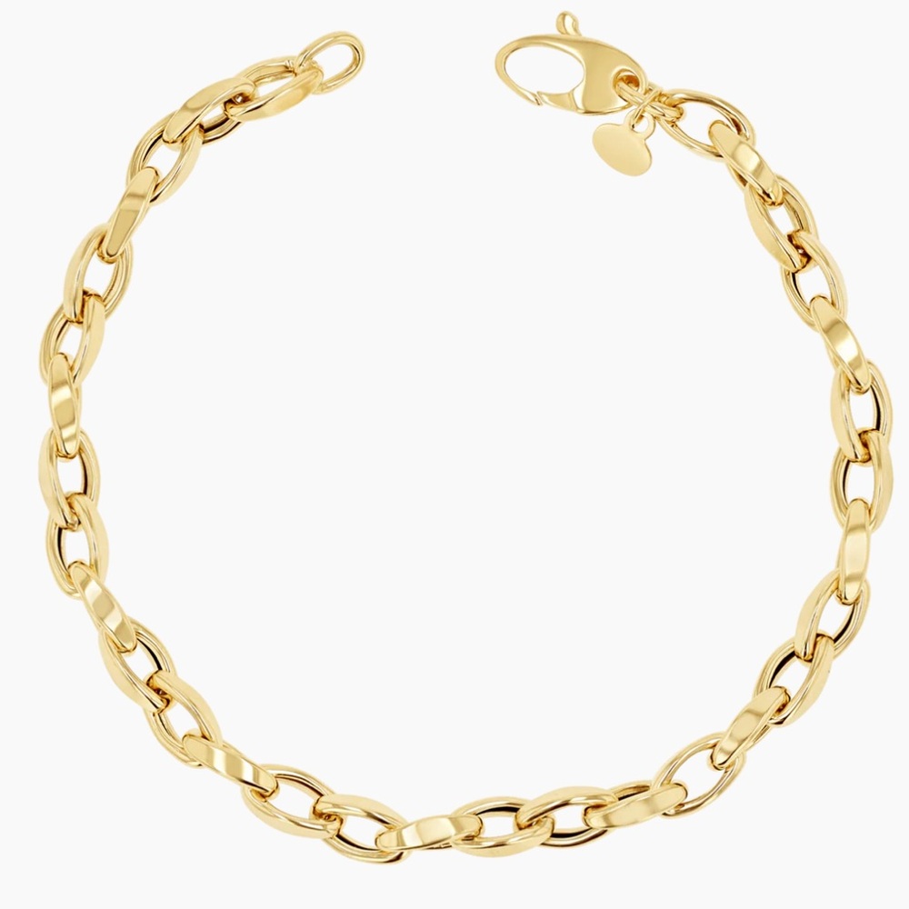 BabyGold Celine Twist Bracelet 7” 14K Gold